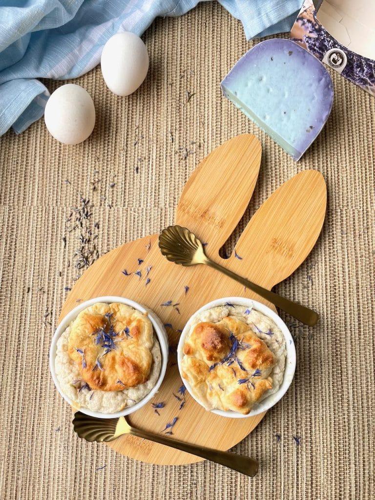 Soufflé van geitenkaas