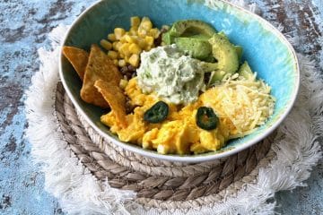 Burrito breakfast bowl