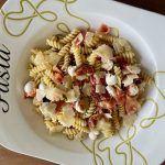 Pastasalade met ham en vijgen