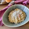 Eenpans orzotto carbonara
