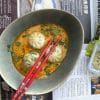 thai coconut dumpling soup