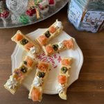 Wafel bites met zalm