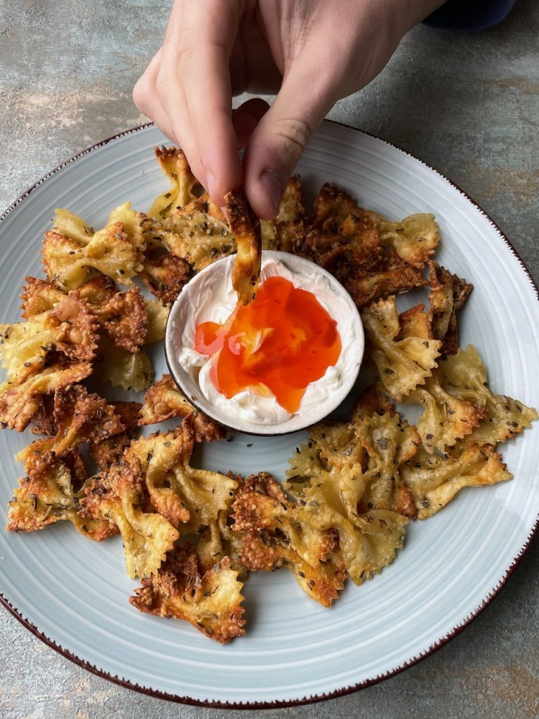 Pastachips uit de airfryer