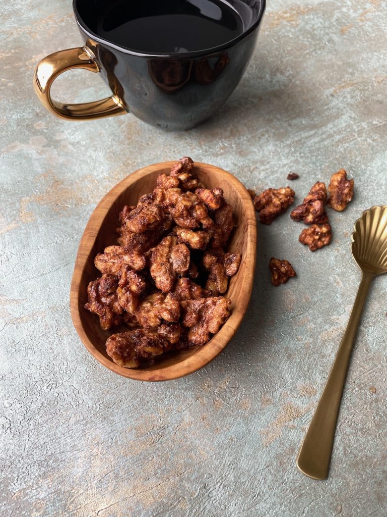 Gesuikerde noten uit de airfryer