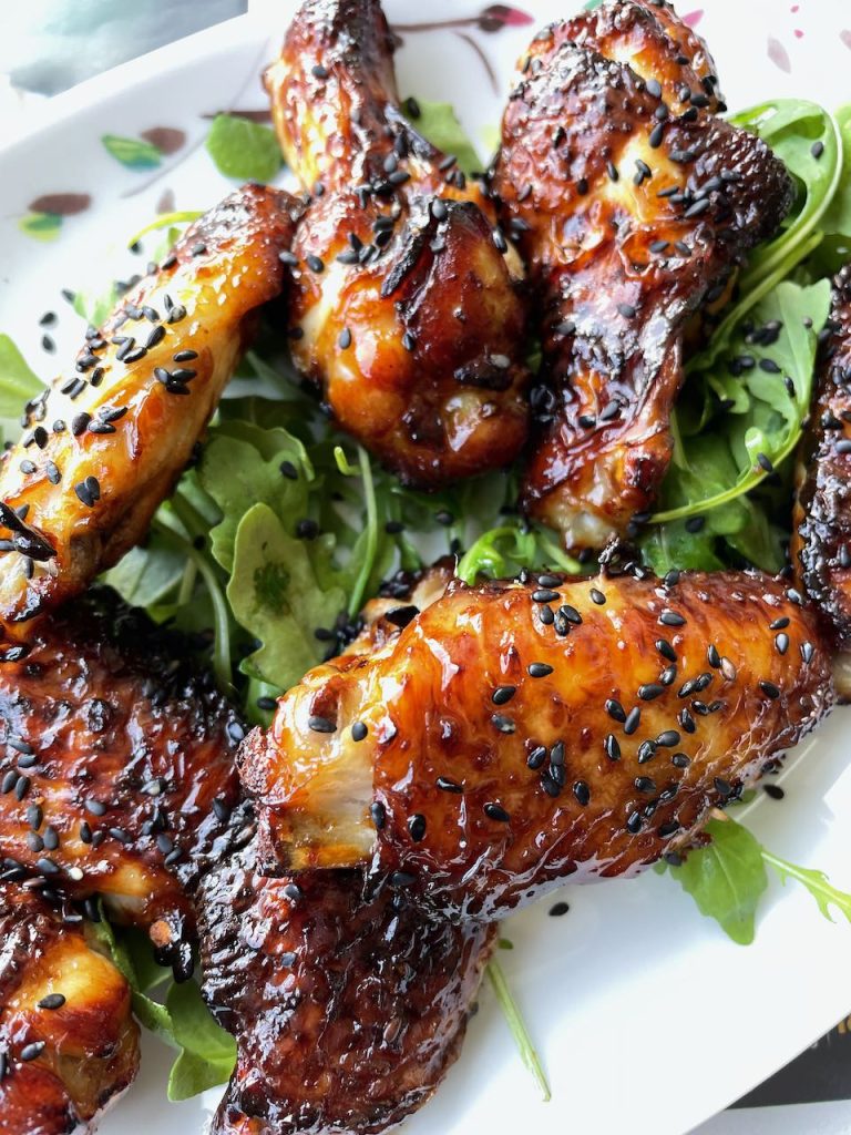 sticky chicken uit de airfryer
