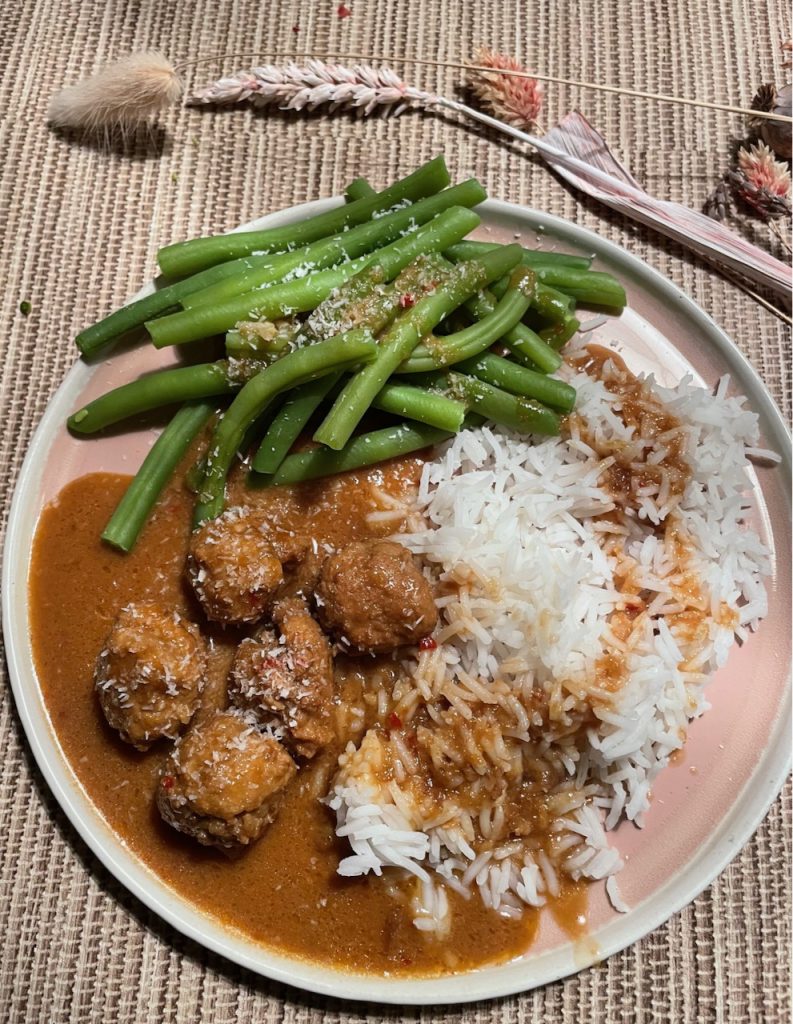 Snelle rendang balletjes