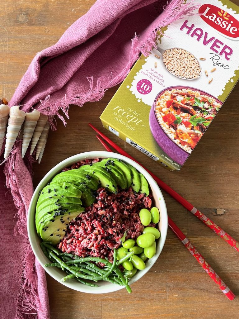 Japanse haverrijstsalade