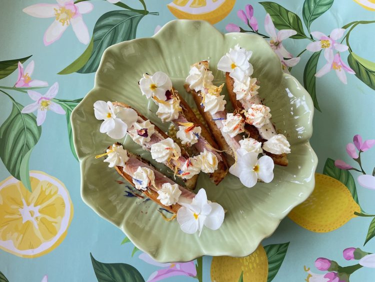 brioche toast met paling