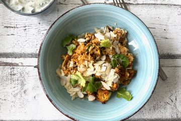 Chicken biryani uit the curry guy airfryer
