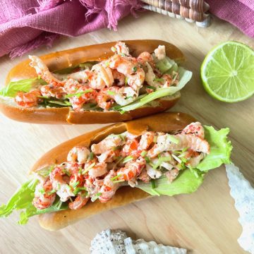 Lobster rolls met rivierkreeftjes