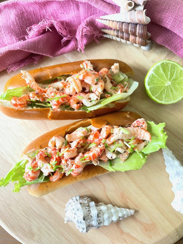 Lobster rolls met rivierkreeftjes