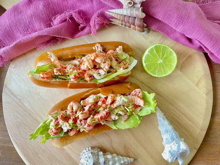 Lobster rolls met rivierkreeftjes