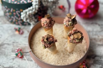 Amuse hoorntjes met steak tartaar