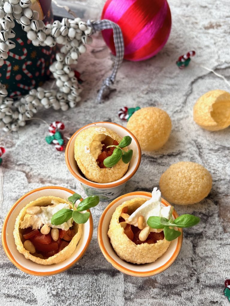 pani puri caprese