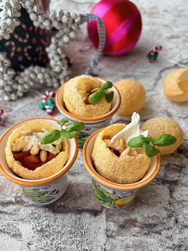 pani puri caprese