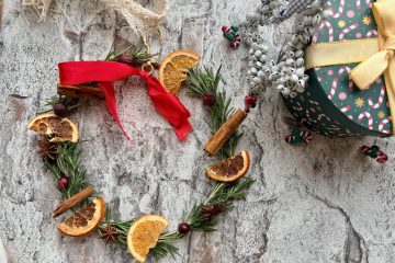 Kerstkrans voor in de keuken