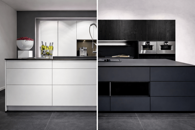 witte versus zwarte keuken (foto aangeleverd door klant)