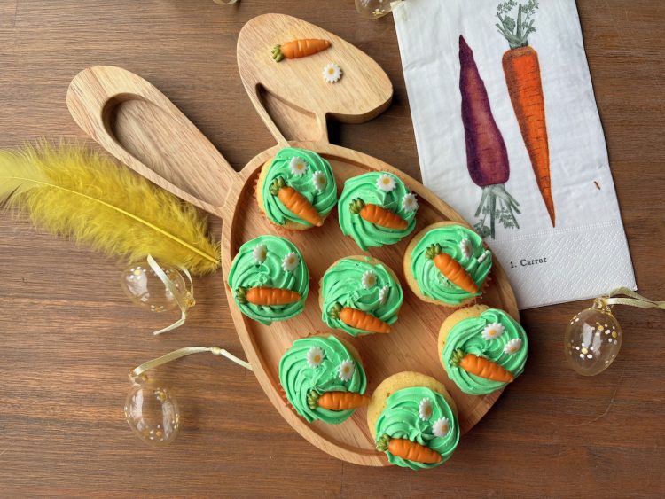 Mini cupcakes voor Pasen