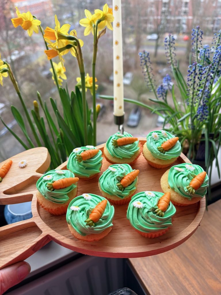 mini cupcakes voor Pasen