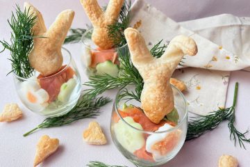 Avocadomousse met zalm voor Pasen