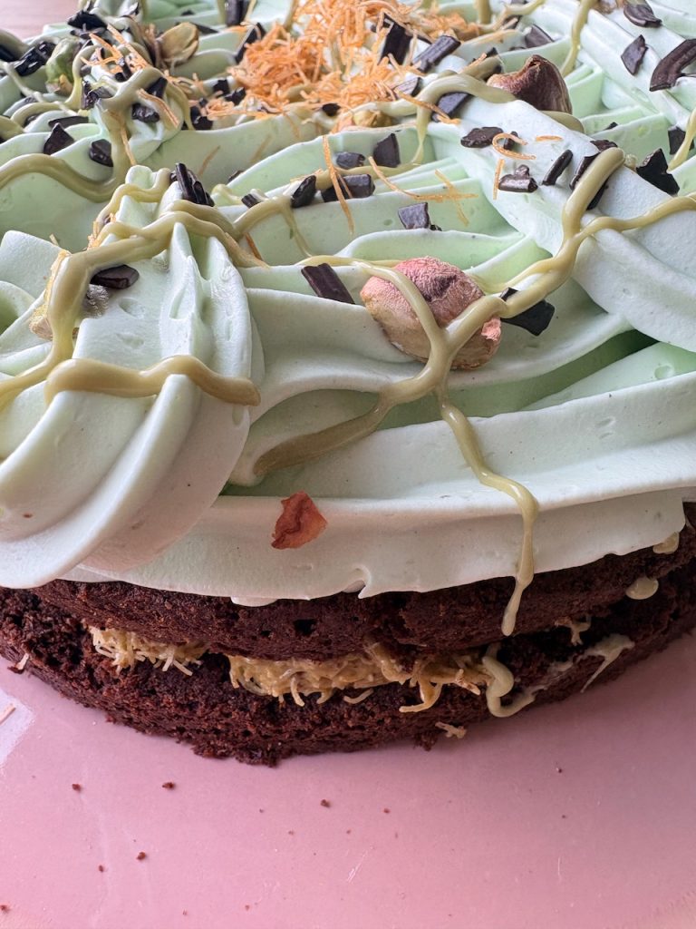 Dubai brownie taartje