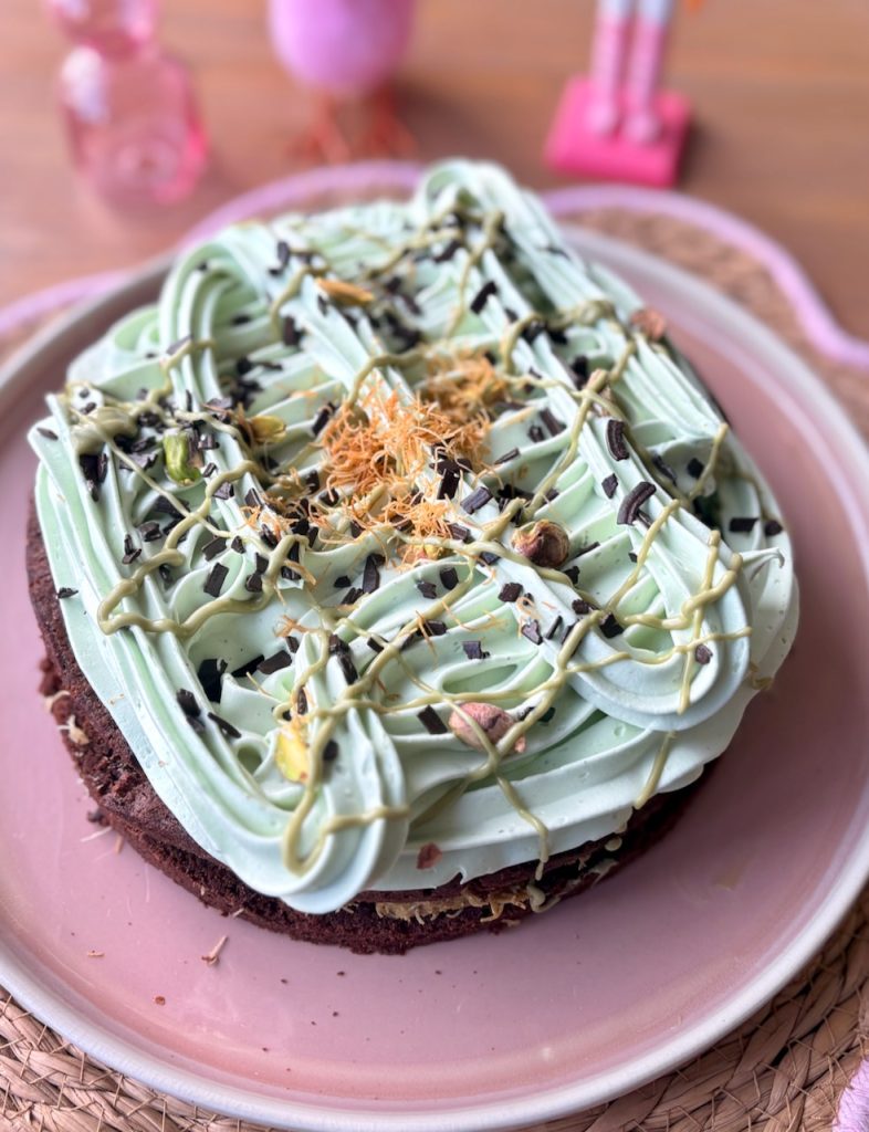 Dubai brownie taartje