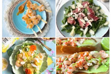 Collage zomerse recepten