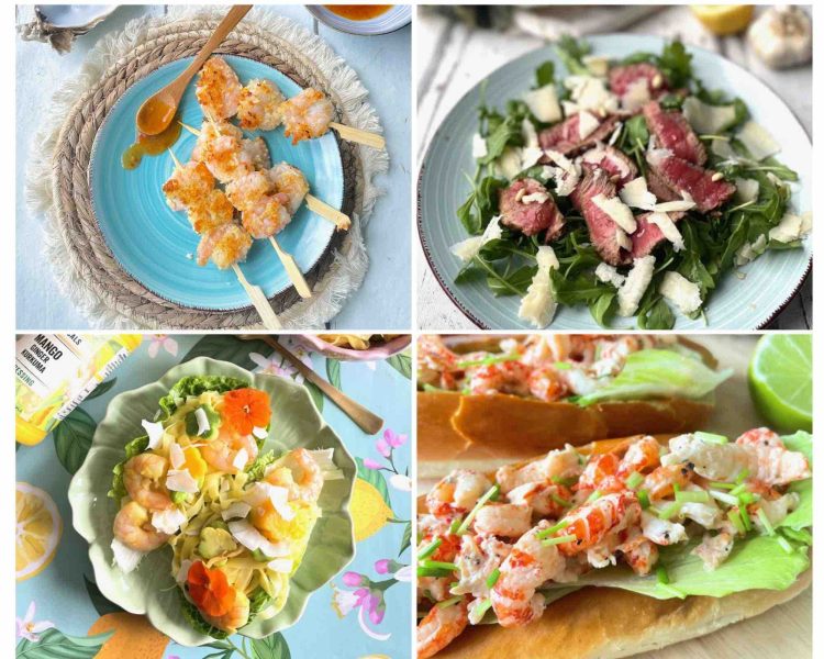 Collage zomerse recepten