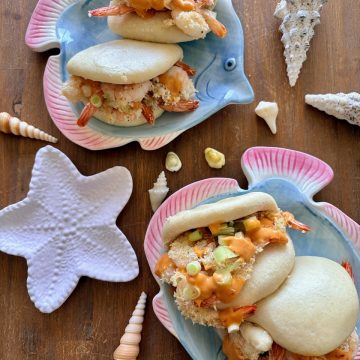 Bao buns met kokosgarnalen