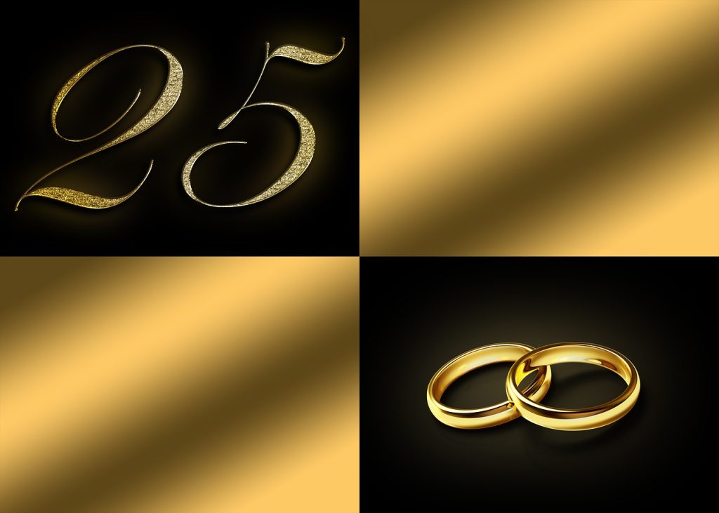 25 jaar getrouwd